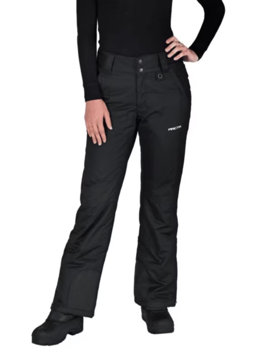 Womens Arctix Black Insulated Snow Pants Water Resistant Skiing Snowboarding S